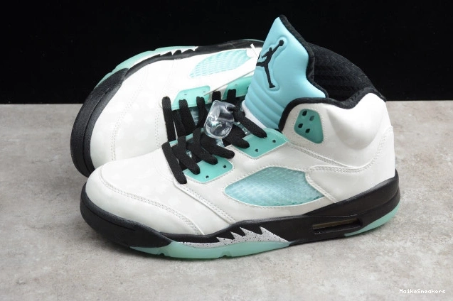 MaikeSneakers 5 Green Jordan CN2932-100 Island Air 0701